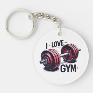 Llavero Me encanta el gimnasio