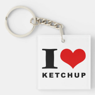 Llavero Me encanta el ketchup