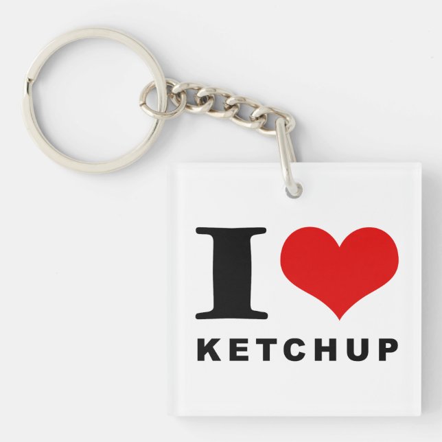Llavero Me encanta el ketchup (Frente)