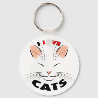 Llavero Me encanta el Keychain de gatos