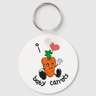 Llavero Me encanta el keychain de las zanahorias para bebé