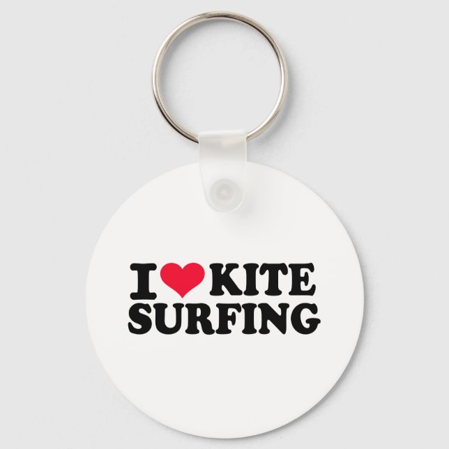 Llavero Me encanta el kitesurf (Anverso)