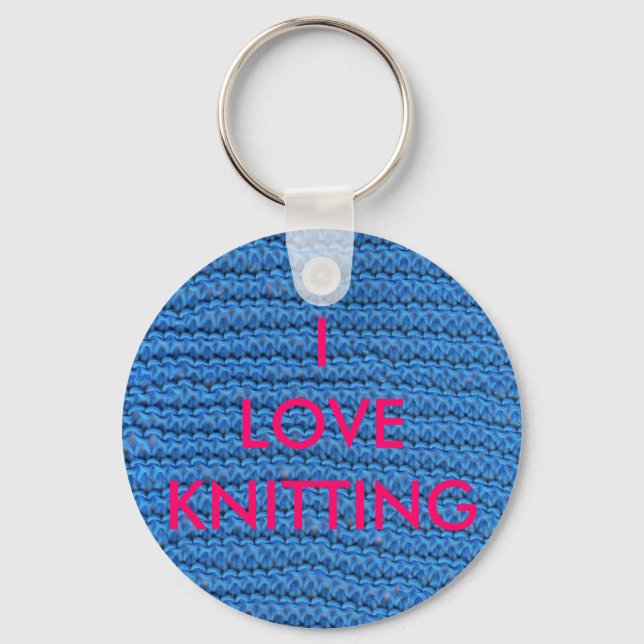 LLAVERO ME ENCANTA EL KNITTING (Anverso)