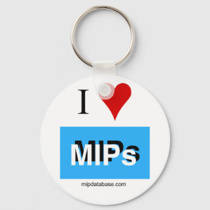 Llavero Me encanta el logotipo de la base de datos mipdata