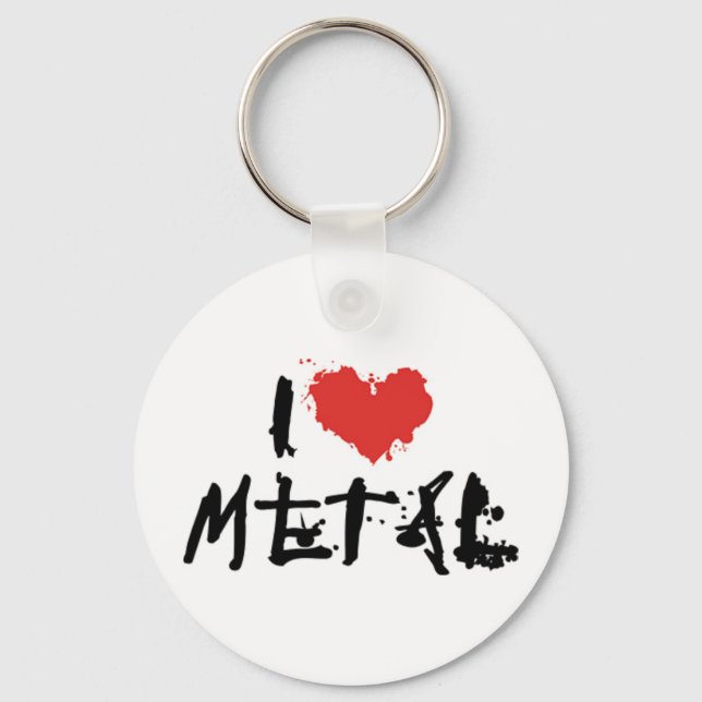Llavero Me Encanta el Metal (Anverso)