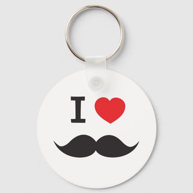 Llavero Me Encanta El Mustache (Anverso)