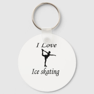 Llavero Me encanta el patinaje sobre hielo