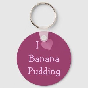Llavero Me encanta el pudding bananero