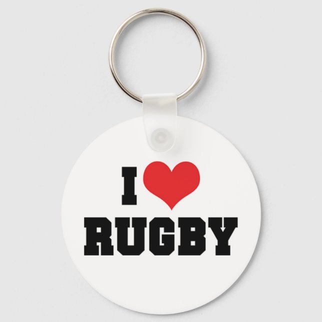 Llavero Me Encanta el Rugby (Anverso)
