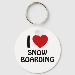 Llavero Me encanta el snowboard