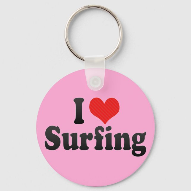 Llavero Me encanta el surf (Anverso)