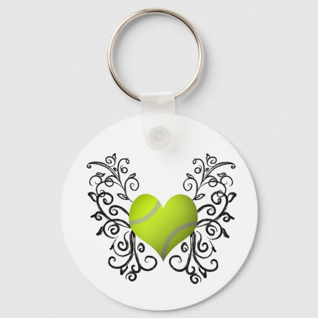 Llavero Me encanta el tenis (Anverso)