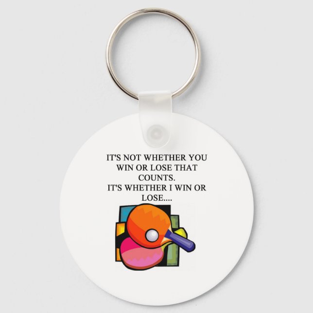 Llavero me encanta el tenis de mesa (Anverso)