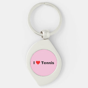Llavero Me encanta el Tennis Pastel Pink