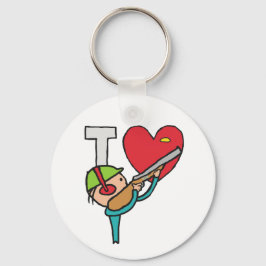 Llavero Me Encanta El Tiroteo De Clay Pigeon