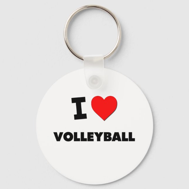 Llavero Me encanta el voleibol (Anverso)