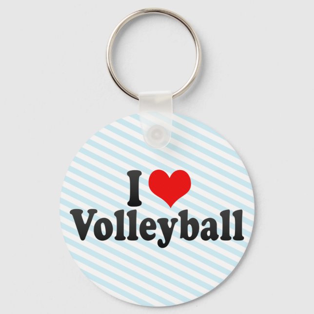 Llavero Me encanta el voleibol (Anverso)