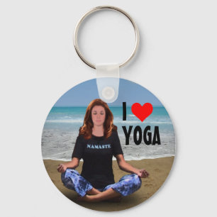 Llavero Me encanta el yoga