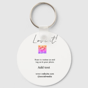 Llavero Me encanta escanear código QR revisar compartir fo