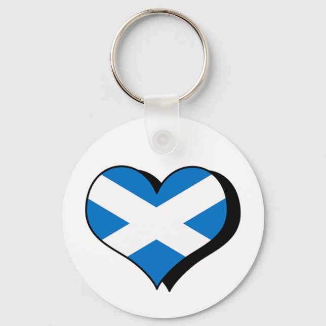 Llavero Me Encanta Escocia (Anverso)