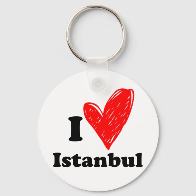 Llavero Me encanta Estambul (Anverso)