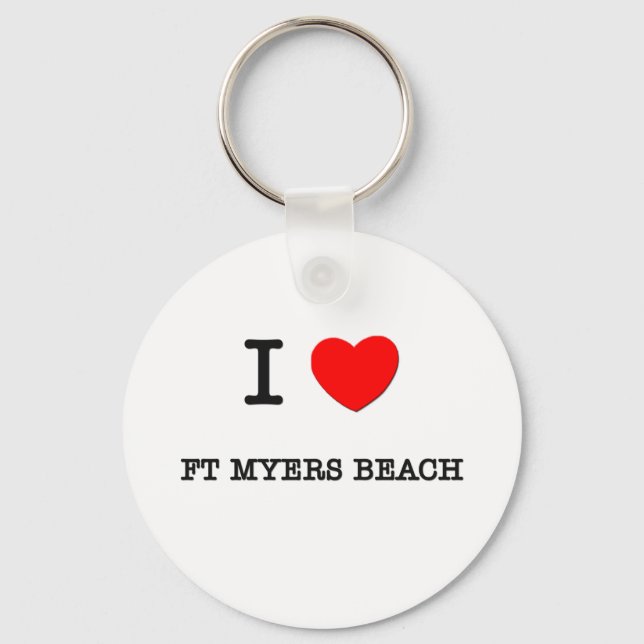 Llavero Me encanta Ft Myers Beach Florida (Anverso)