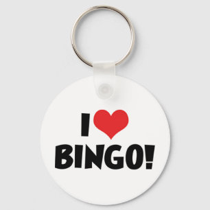 Llavero ¡Me encanta Heart Bingo! - Amantes del Bingo