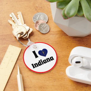 Llavero Me encanta Indiana e Indiana Heart - viajes / depo