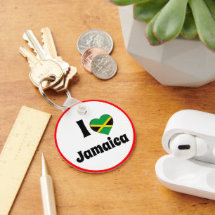 Llavero Me encanta Jamaica y el corazón jamaiquino - viaje