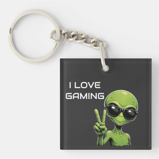 Llavero Me encanta jugar videojuegos (Frente)
