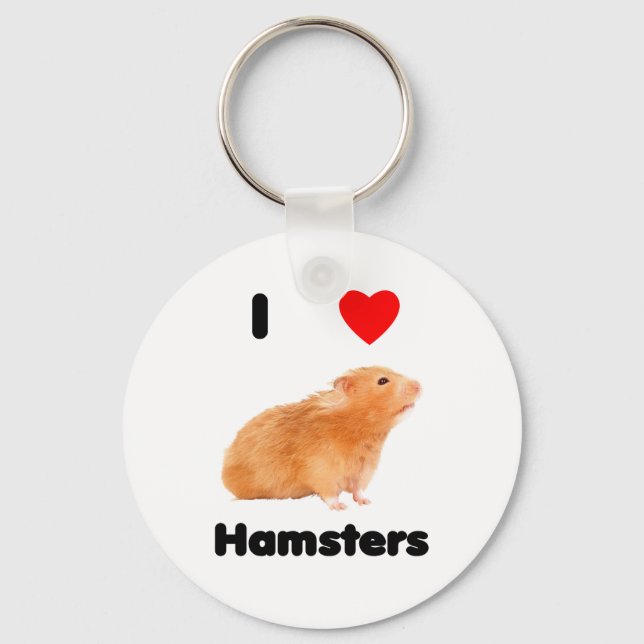 Llavero Me encanta Keychain de hamsters (Anverso)