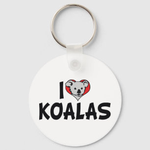 Llavero Me encanta Koalas - Amantes del oso de Koala