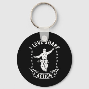 Llavero Me encanta la acción intensa de las artes marciale