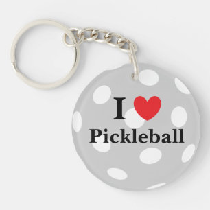 Llavero Me encanta la cadena Acrílica de Pickleball
