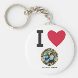 Llavero Me encanta la cadena de claves de la cera del águi