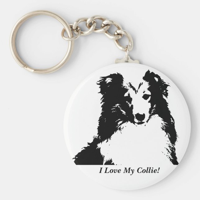 Llavero Me encanta la cadena de claves de mi Personalizado (Frente)