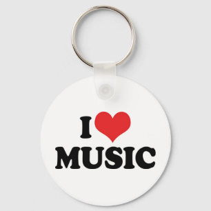 Llavero Me encanta la cadena de claves musical