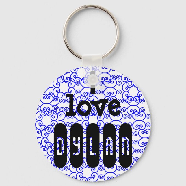 Llavero Me encanta la cadena de claves *name (Anverso)