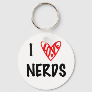Llavero Me encanta la cadena de Nerds