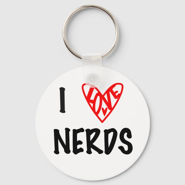 Llavero Me encanta la cadena de Nerds (Anverso)