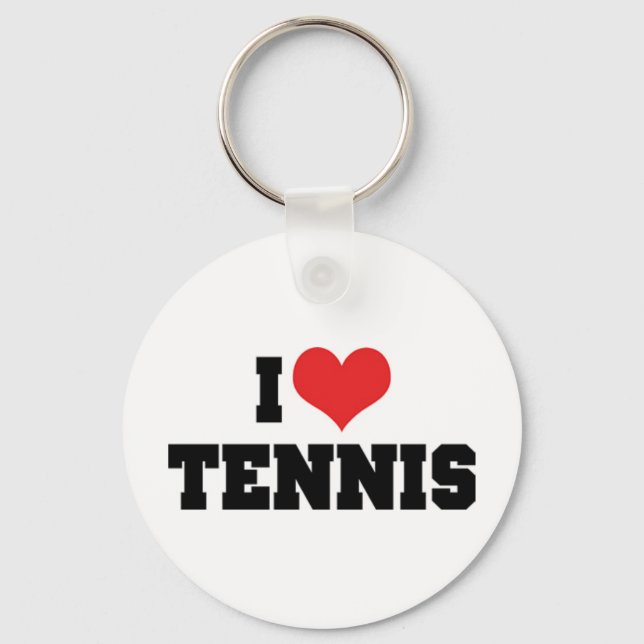 Llavero Me encanta la cadena de tenis (Anverso)