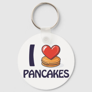 Llavero Me encanta la camiseta de Pancakes
