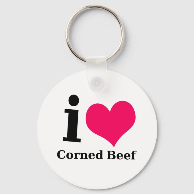 Llavero Me encanta la carne cortada (Anverso)