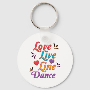 Llavero Me encanta la danza de la línea