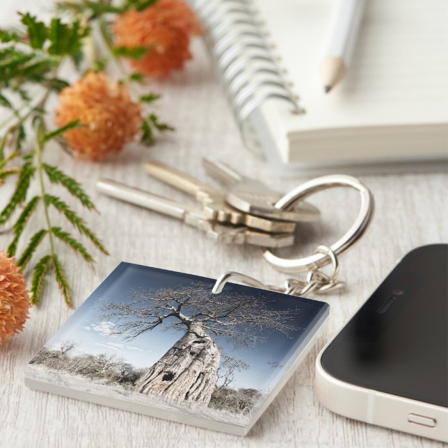 Llavero Me encanta la foto de Africa Baobab Tree (Frente Derecha)