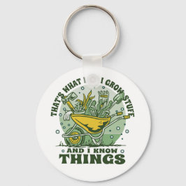 Llavero Me encanta la jardinería con la divertida jardiner