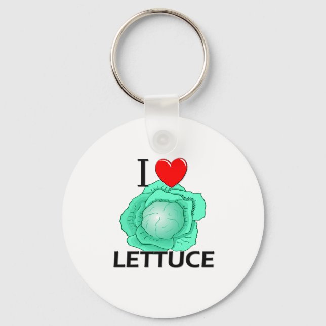Llavero Me encanta la lechuga (Anverso)
