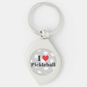 Llavero Me encanta la llave Metalizado de Pickleball