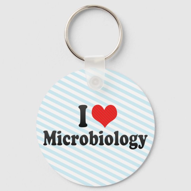 Llavero Me encanta la microbiología (Anverso)