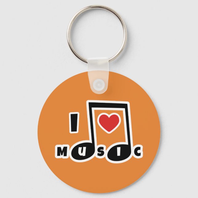 Llavero Me encanta la música (Anverso)